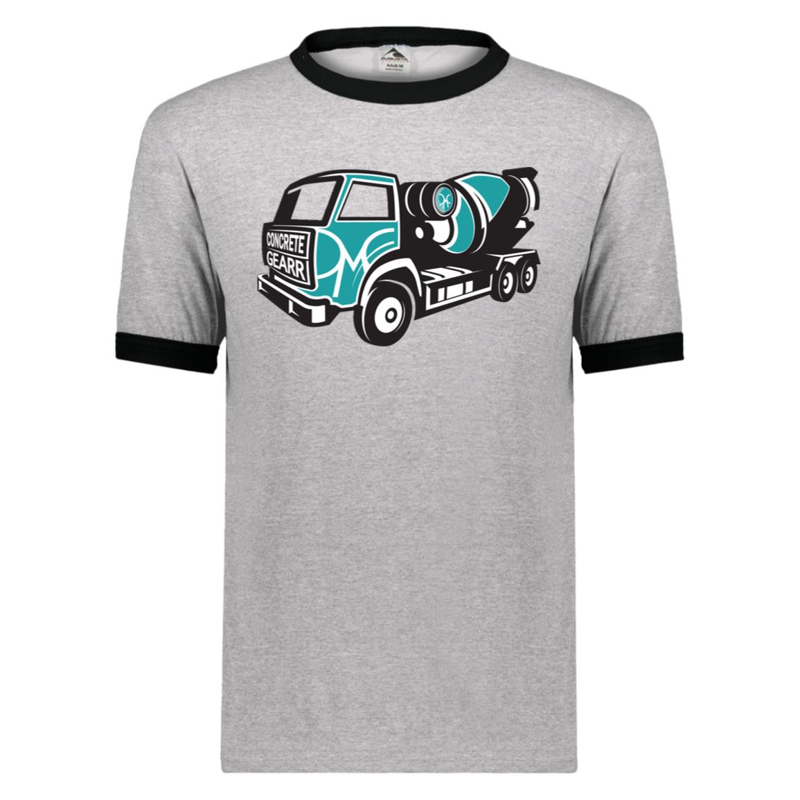 Concrete Truck Augusta Unisex Ringer Tee