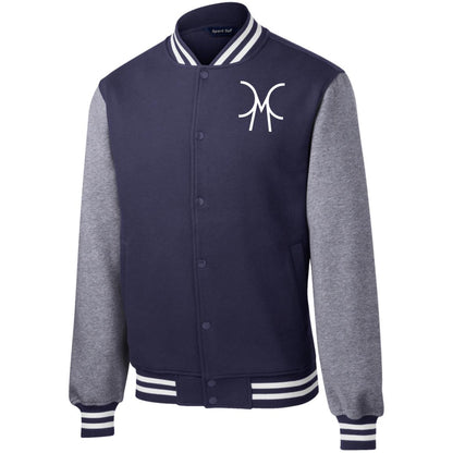 Concrete Fleece Letterman Jacket