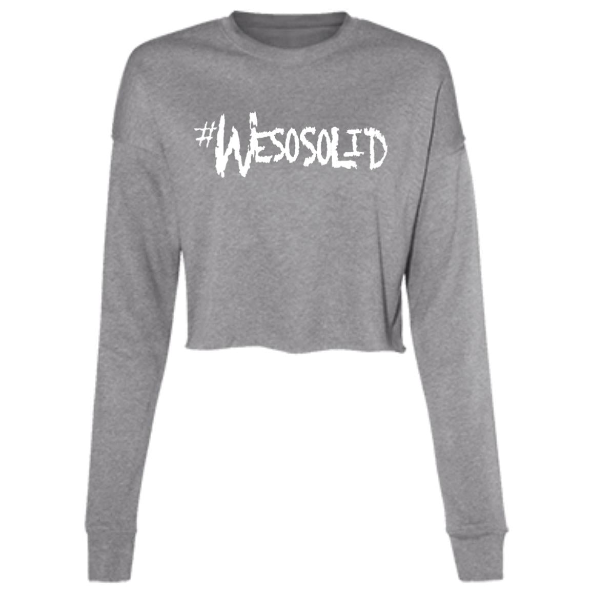 Ladies' WeSoSolid Cropped Fleece Crew