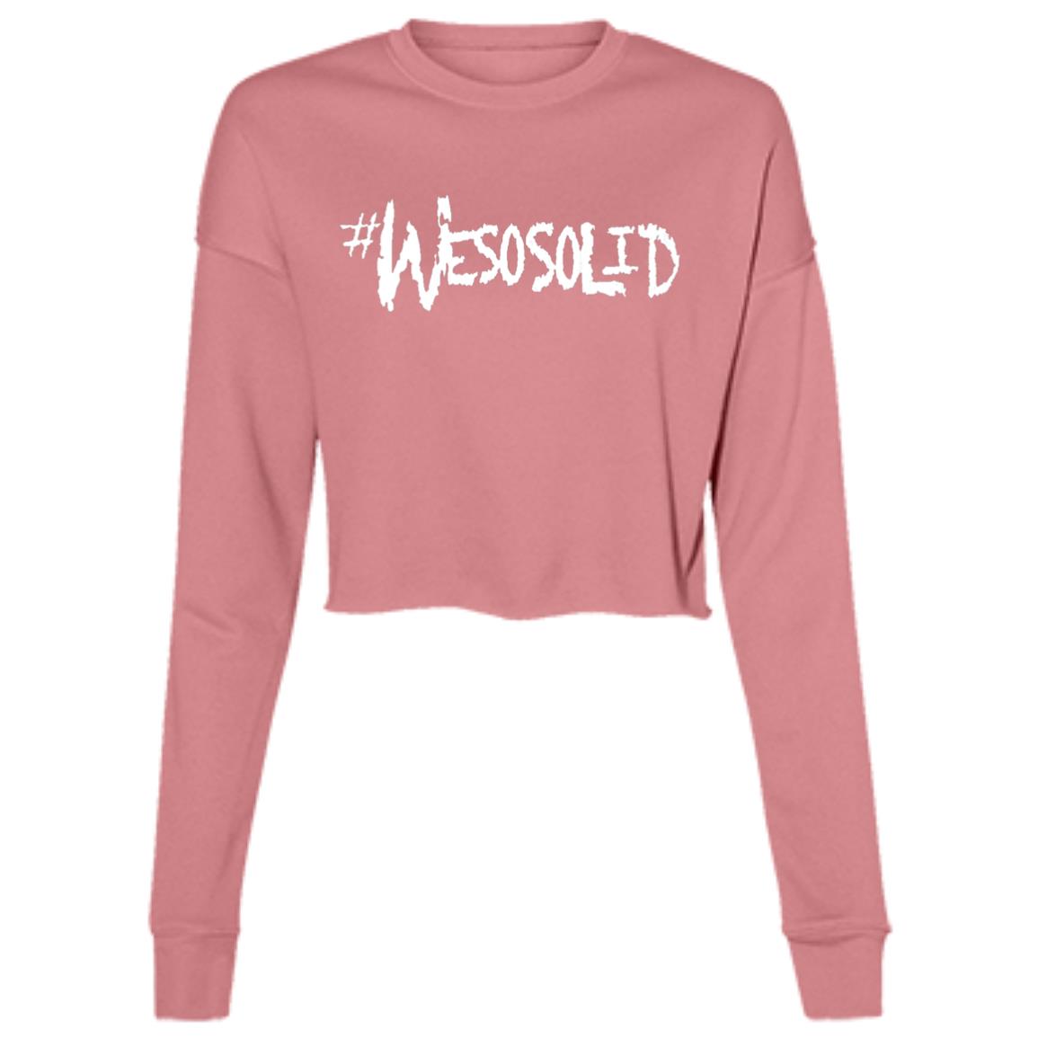 Ladies' WeSoSolid Cropped Fleece Crew