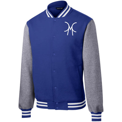 Concrete Fleece Letterman Jacket