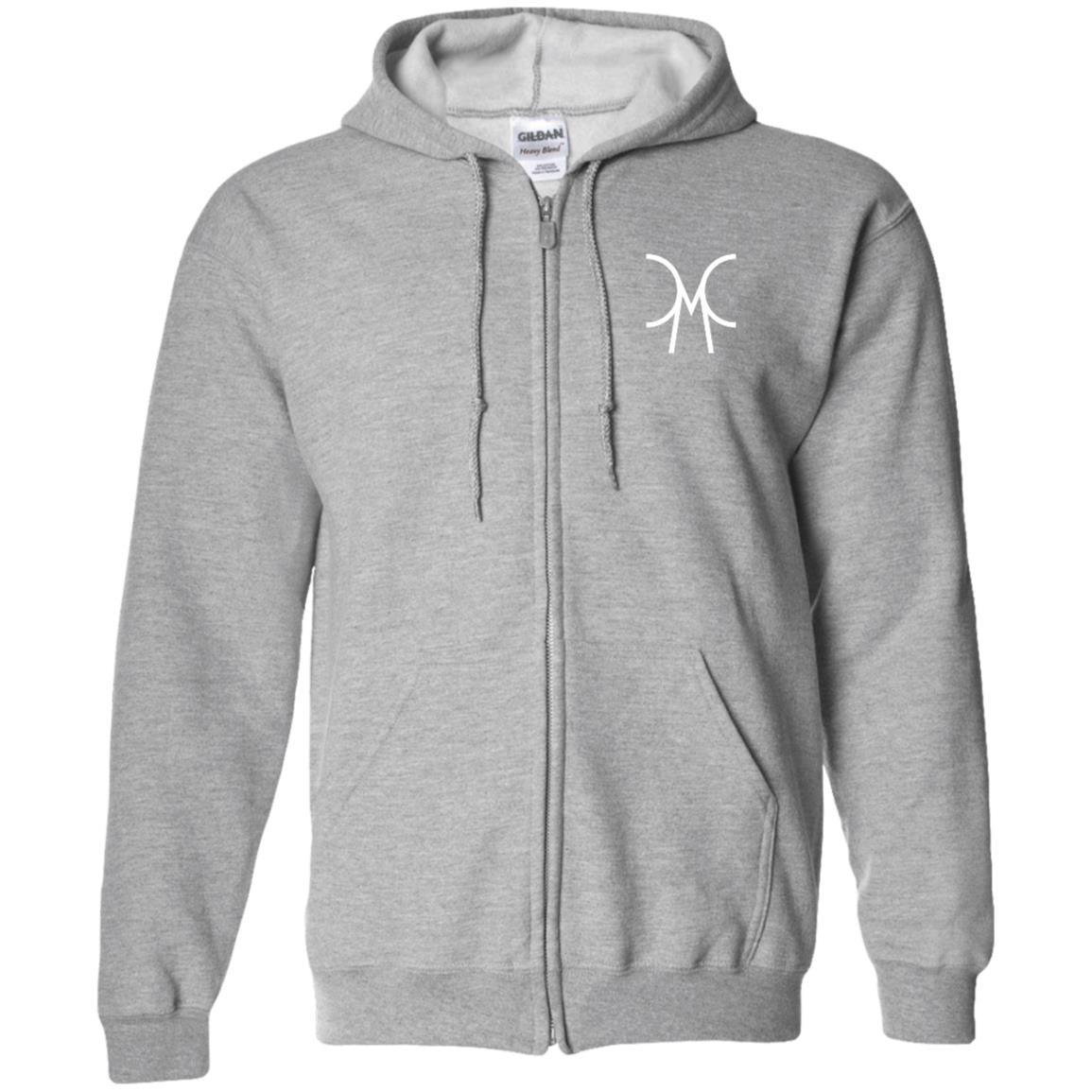 Concrete Zip Up Hooded Sweatshirt