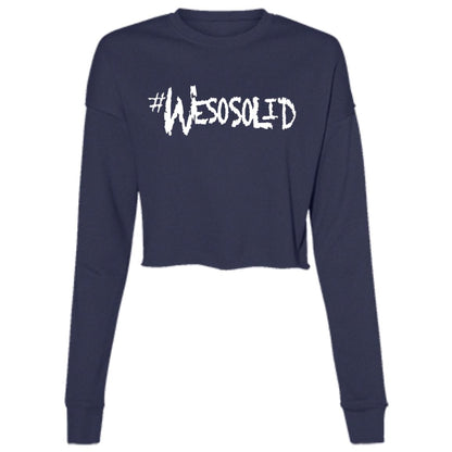 Ladies' WeSoSolid Cropped Fleece Crew