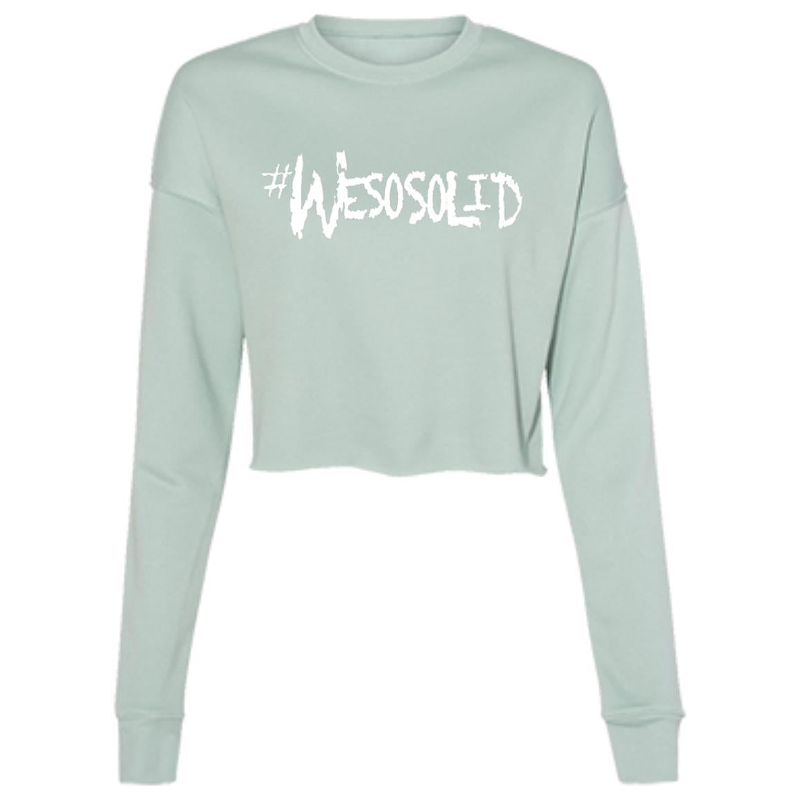 Ladies' WeSoSolid Cropped Fleece Crew