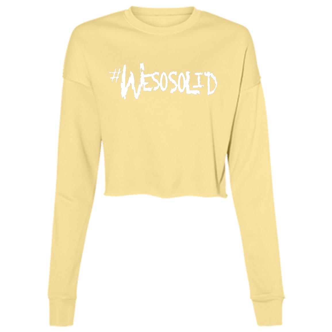 Ladies' WeSoSolid Cropped Fleece Crew