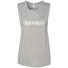 Load image into Gallery viewer, Ladies&#39; WeSoSolid Flowy Muscle Tank
