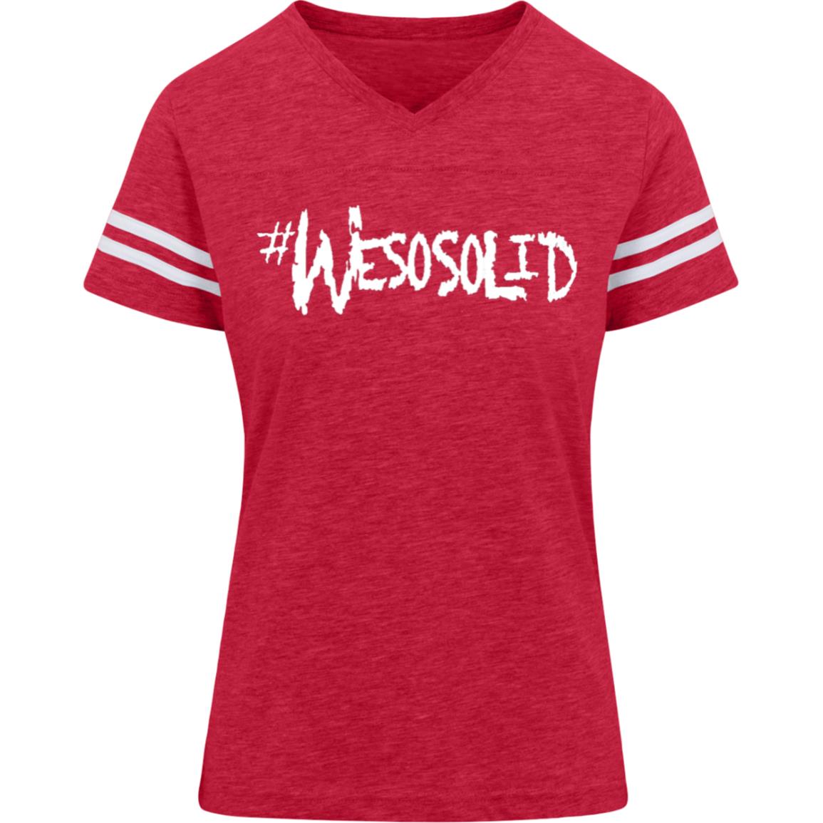 WeSoSolid Womens Football Tee