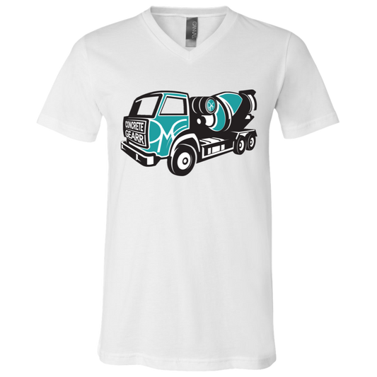 Concrete Truck Unisex Jersey SS V-Neck T-Shirt